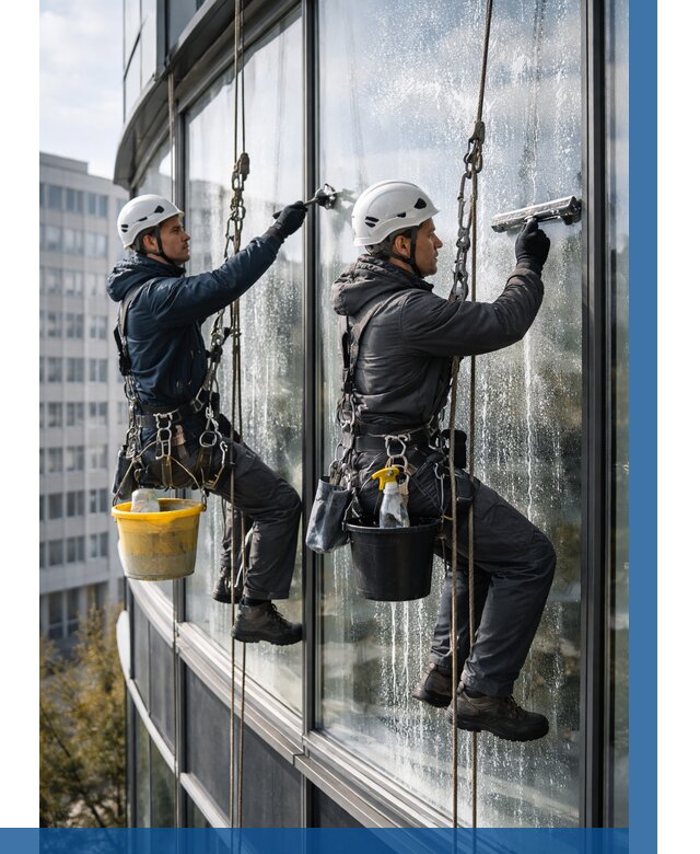 Мойка панорамных окон в Малоярославце от 362 р. заказать у ВЫСОТНИК-Млр