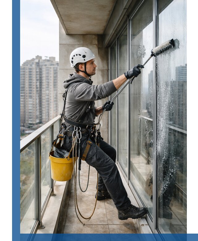 Профессиональная мойка балконного остекления в Малоярославце