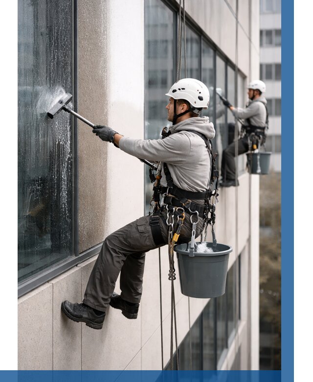 Мойка фасадов зданий в Малоярославце под ключ от 362 р. | ВЫСОТНИК-Млр