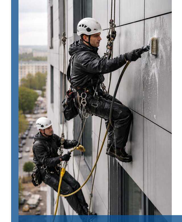 Профессиональная мойка фасада из композита в Малоярославце