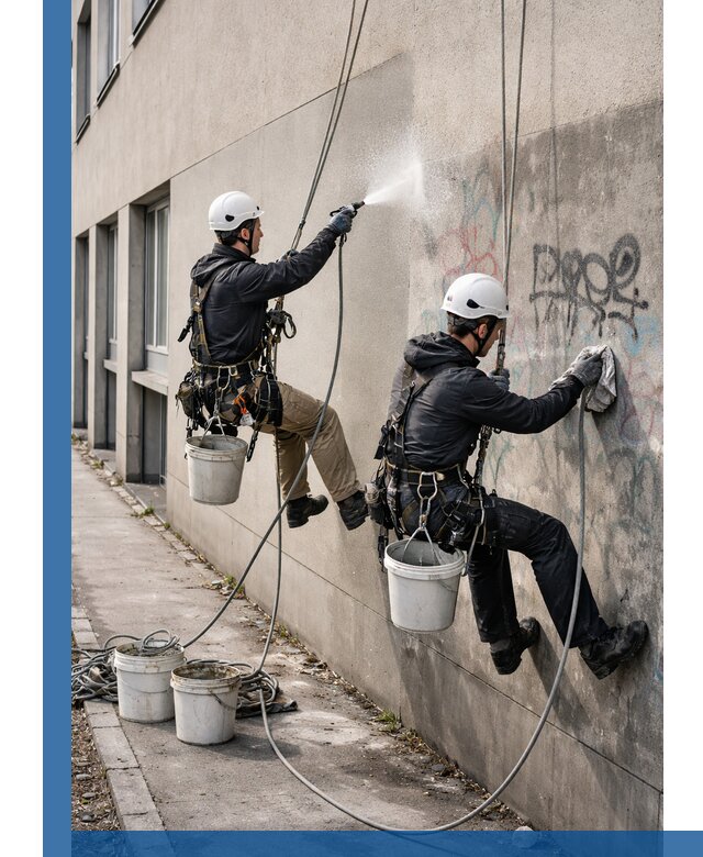 Антиграффити покрытие фасада с защитой от надписей в Малоярославце