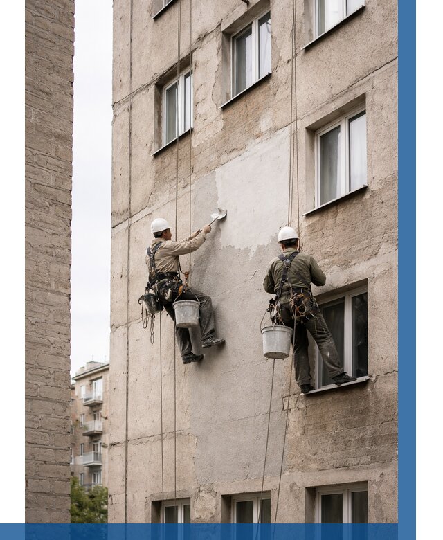 Косметический ремонт фасада в Малоярославце от 1138 р. | ВЫСОТНИК-Млр