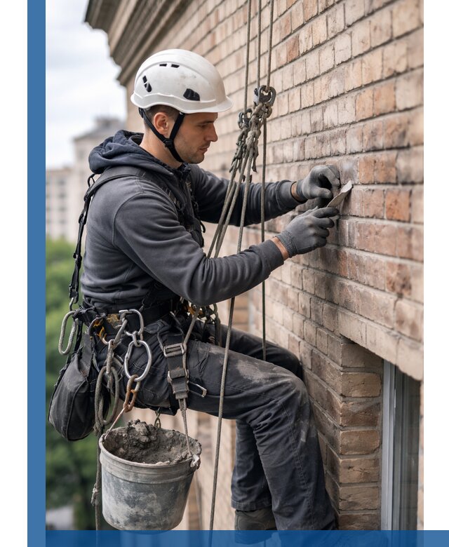 Качественный ремонт кирпичной кладки фасада в Малоярославце с гарантией