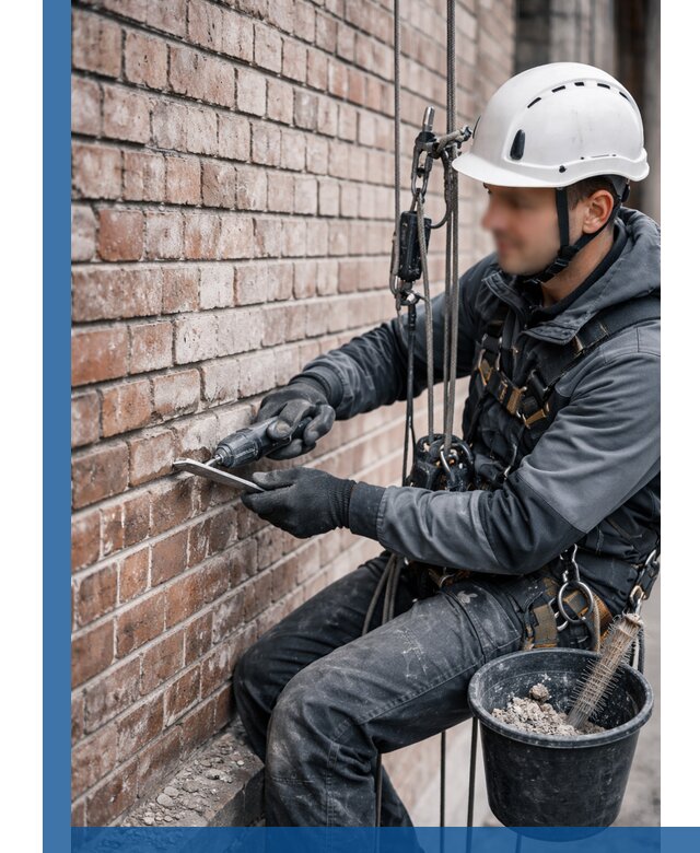 Расшивка кирпичных швов фасадов и стен, ремонт в Малоярославце