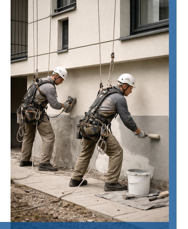 Окраска цоколя здания в Малоярославце от 465 р. под ключ | ВЫСОТНИК-Млр