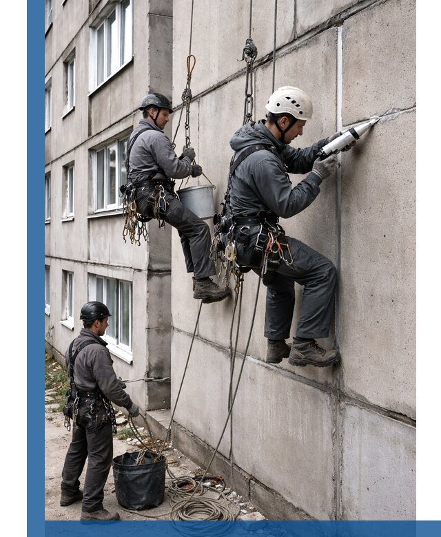 Герметизация межпанельных швов в Малоярославце с гарантией герметичности