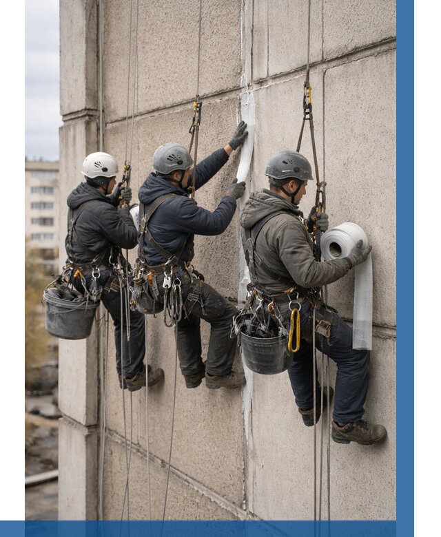 Ремонт межпанельных швов в Малоярославце от 776 р. | ВЫСОТНИК-Млр