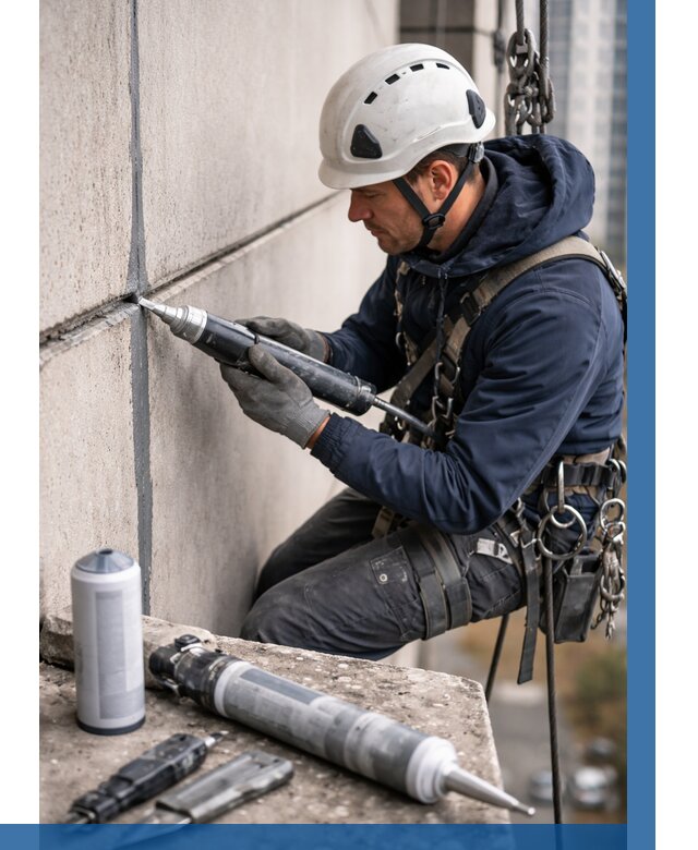 Вторичная герметизация швов в Малоярославце от 465 р. | ВЫСОТНИК-Млр