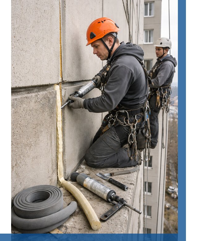 Теплый шов межпанельные швы в Малоярославце от 724 р. | ВЫСОТНИК-Млр