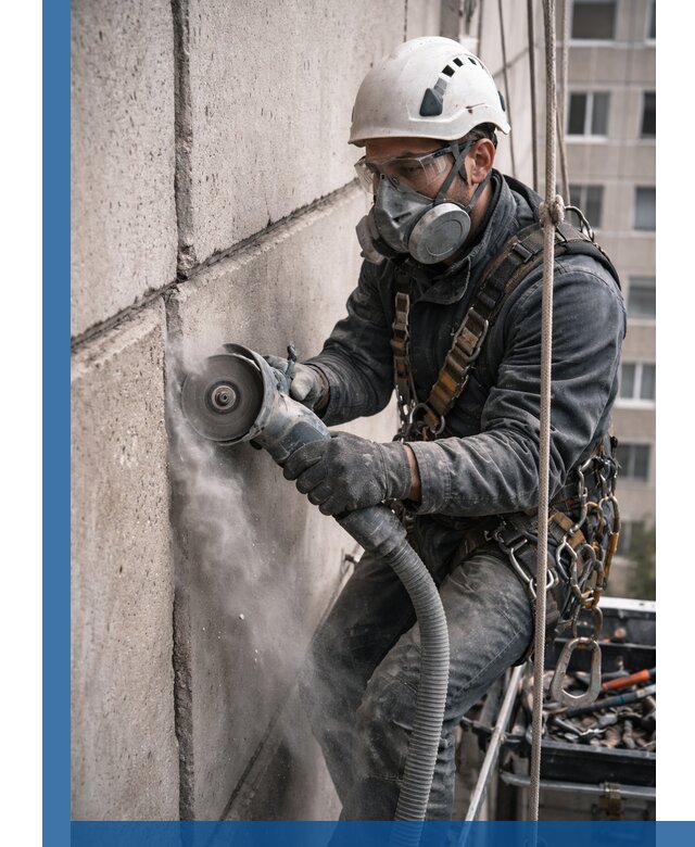 Штробление межпанельных швов в Малоярославце качественно и быстро