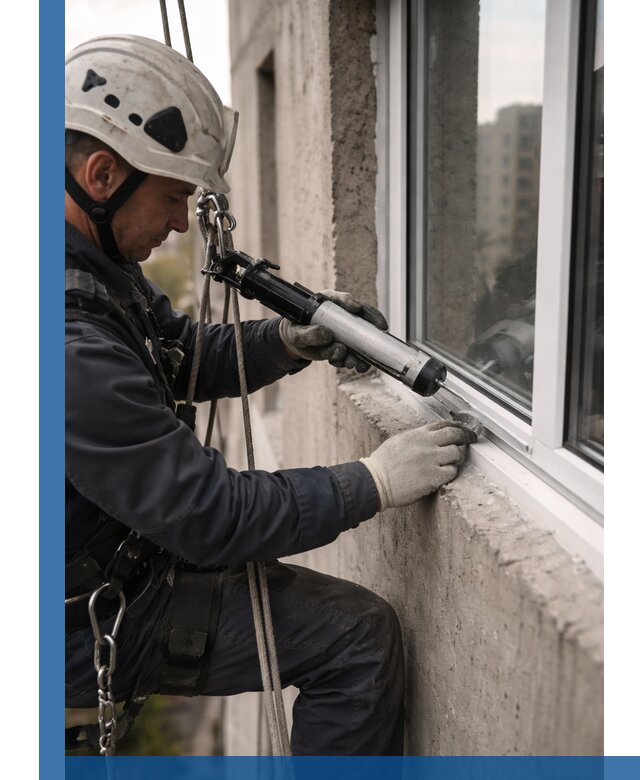 Герметизация оконных швов снаружи в Малоярославце профессионально