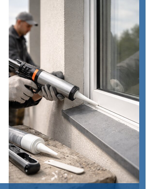 Герметизация монтажных швов окон в Малоярославце от 672 р. | ВЫСОТНИК-Млр