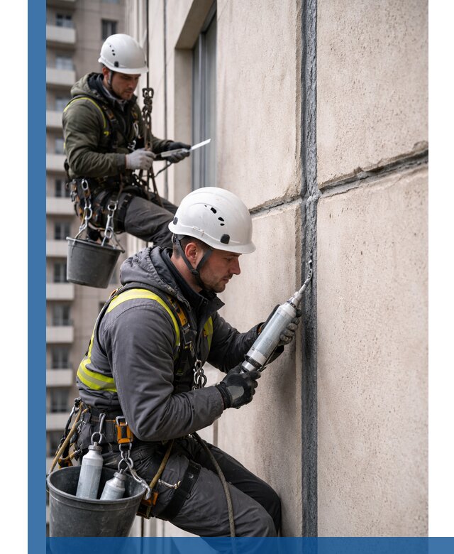 Герметизация деформационных швов фасада в Малоярославце качественно