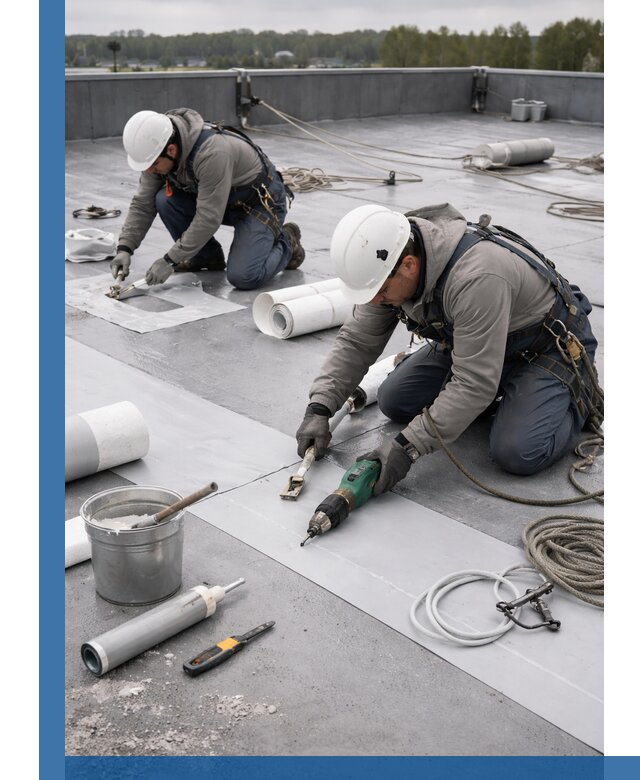 Ремонт мембранной кровли в Малоярославце качественно и с гарантией