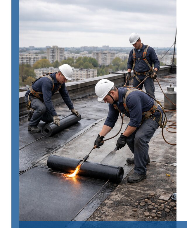 Ремонт наплавляемой кровли в Малоярославце качественно и надежно