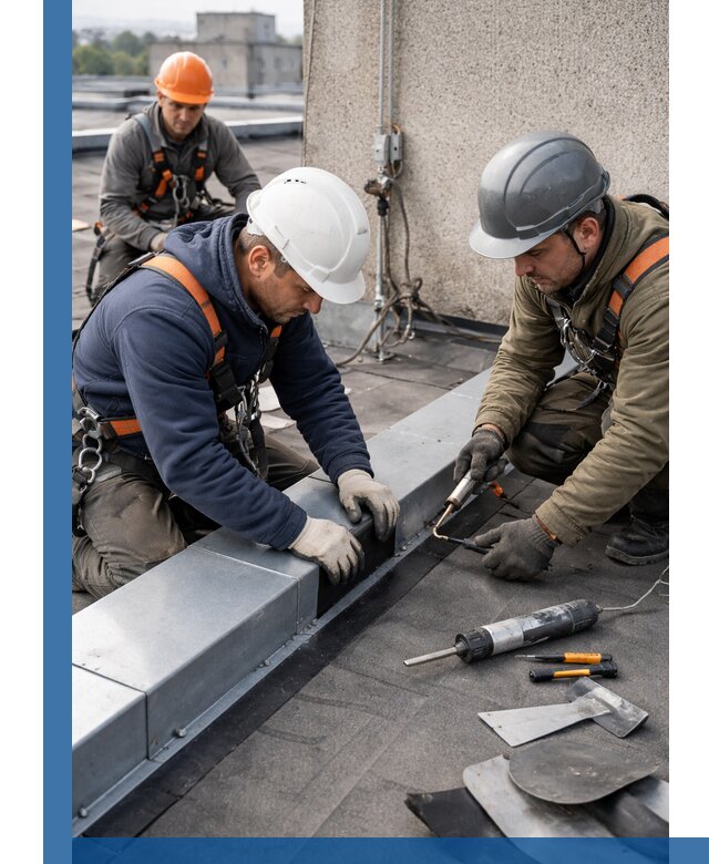 Ремонт кровельных примыканий в Малоярославце профессионально