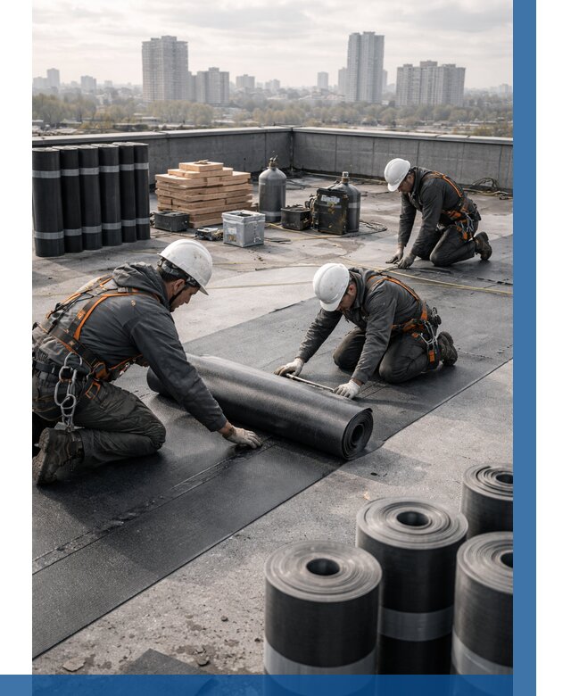 Монтаж мягкой кровли под ключ в Малоярославце от 465 р. | ВЫСОТНИК-Млр