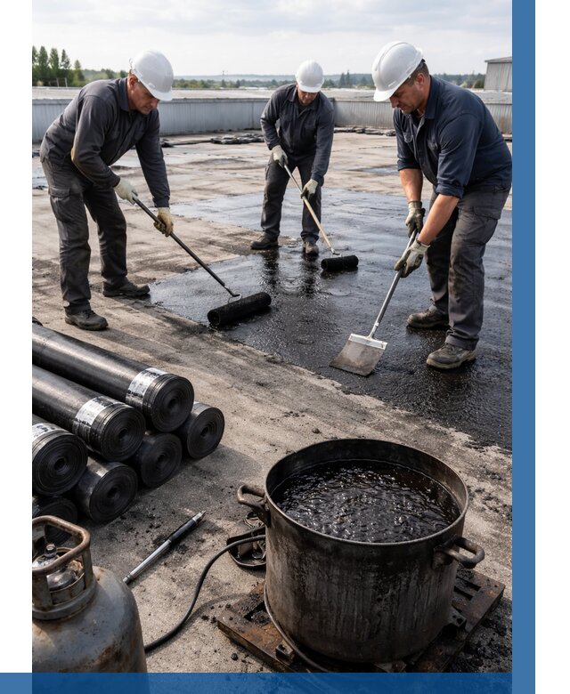 Гидроизоляция кровли мастикой в Малоярославце от 621 р. | ВЫСОТНИК-Млр