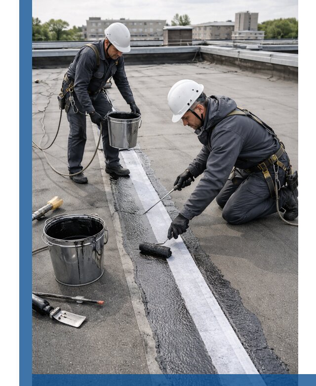 Гидроизоляция кровли мастикой в Малоярославце надежная защита