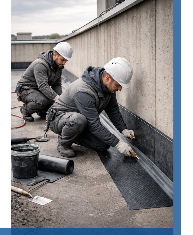 Гидроизоляция примыканий на кровле в Малоярославце от 931 р. | ВЫСОТНИК-Млр