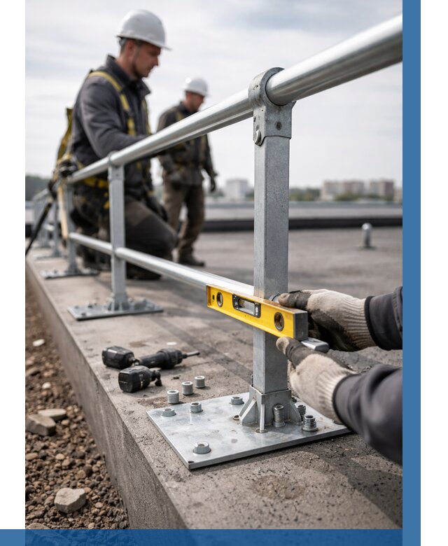 Монтаж кровельного ограждения в Малоярославце от 1241 р. | ВЫСОТНИК-Млр