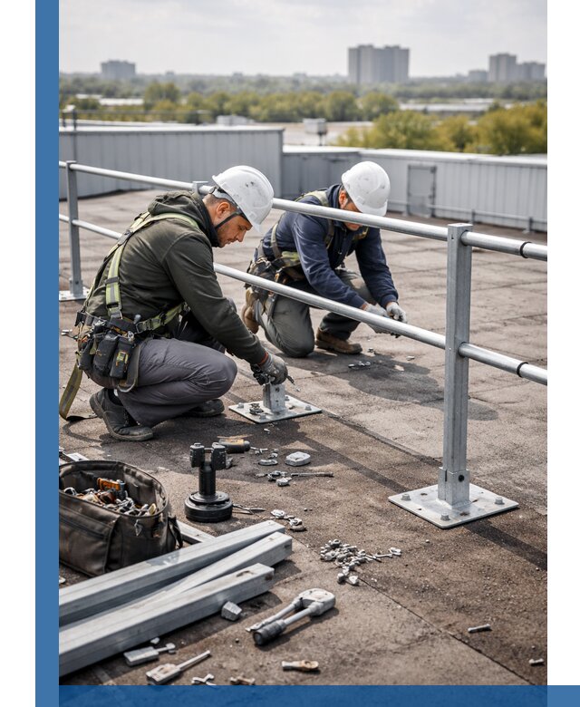 Монтаж кровельного ограждения в Малоярославце под ключ с гарантией