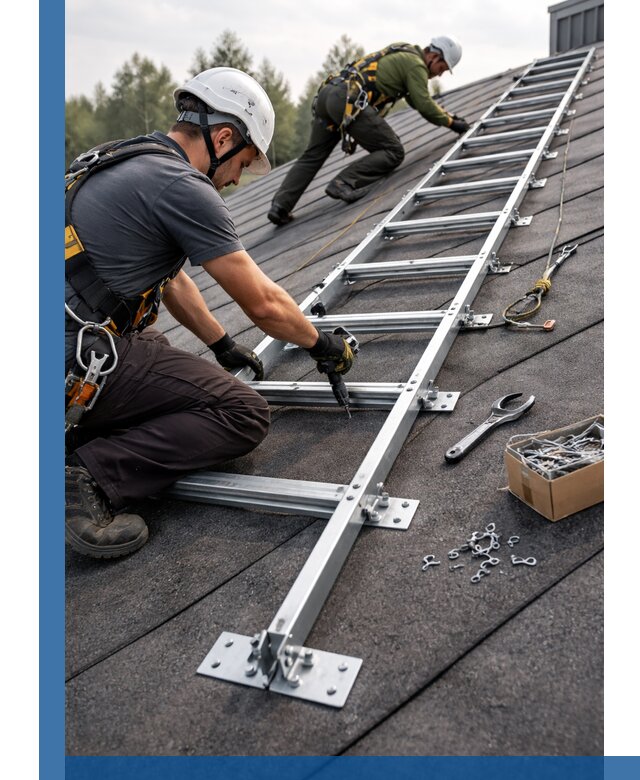 Профессиональный монтаж кровельной лестницы в Малоярославце под ключ