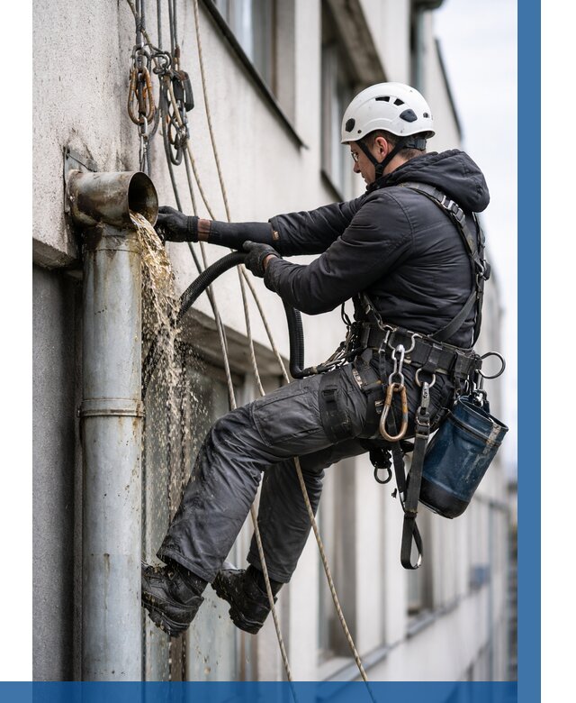 Прочистка водосточных труб в Малоярославце от 3620 р. | ВЫСОТНИК-Млр