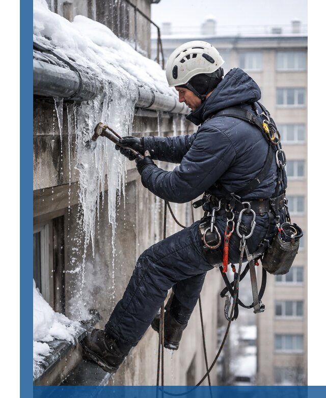 Удаление наледи и чистка водостоков в Малоярославце оперативно и безопасно
