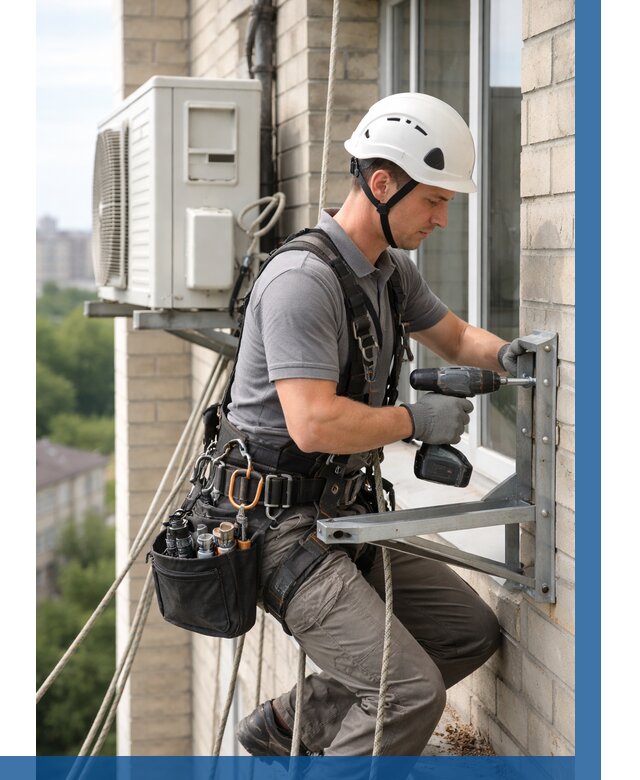 Установка кронштейнов кондиционера в Малоярославце от 3620 р. | ВЫСОТНИК-Млр