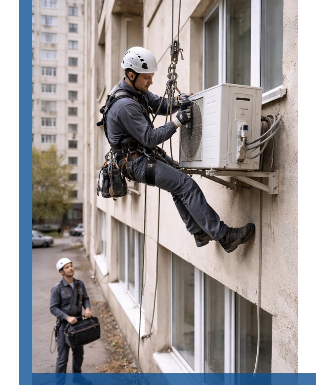 Демонтаж внешнего блока кондиционера в Малоярославце профессионально