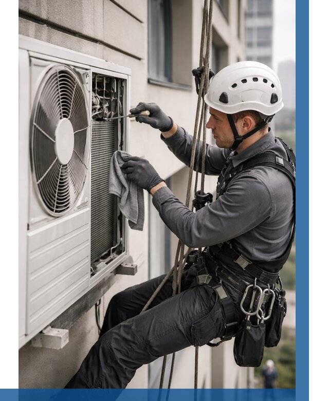 Обслуживание внешнего блока кондиционера в Малоярославце от 2792 р.ВЫСОТНИК-Млр