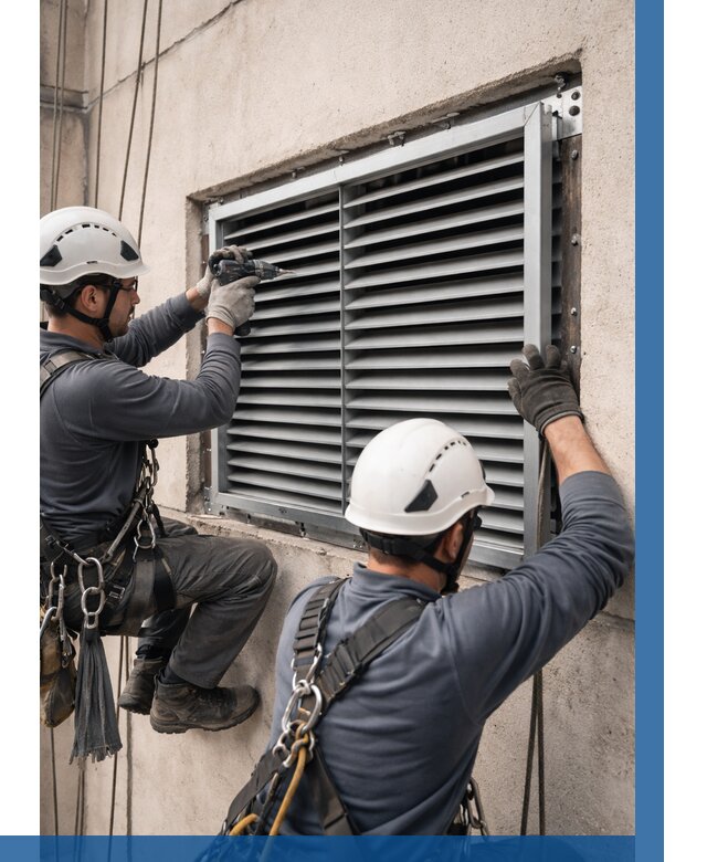 Монтаж вентиляционных решеток в Малоярославце от 4654 р. | ВЫСОТНИК-Млр