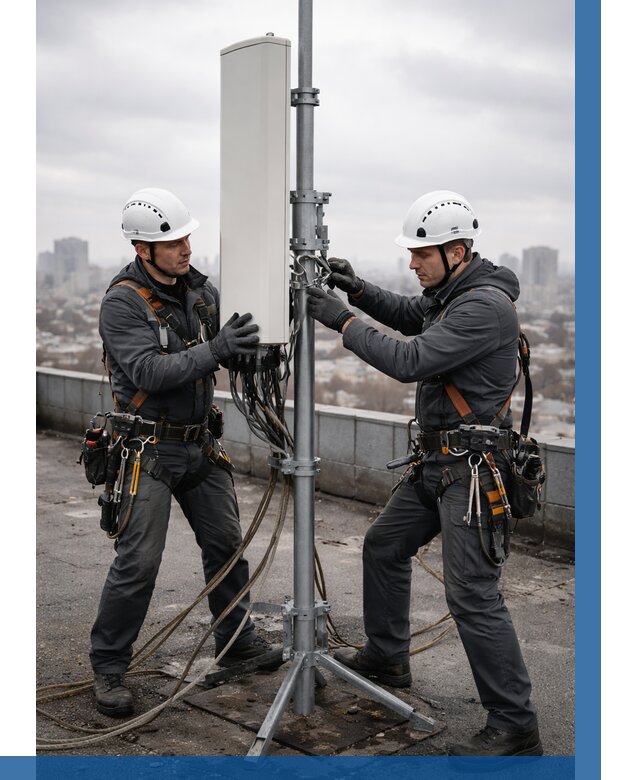 Монтаж антенн связи на крыше в Малоярославце от 8791 р. | ВЫСОТНИК-Млр