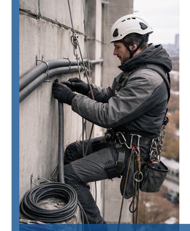 Профессиональный монтаж гофры для кабеля в Малоярославце с гарантией