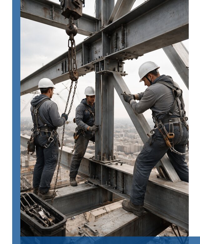 Профессиональный монтаж металлоконструкций на высоте в Малоярославце