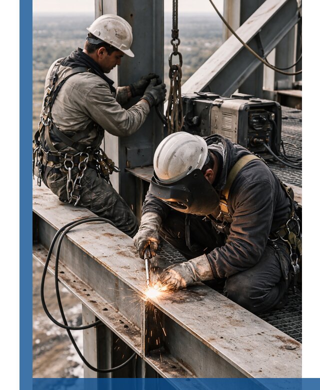 Высотные сварочные работы в Малоярославце для промышленных объектов