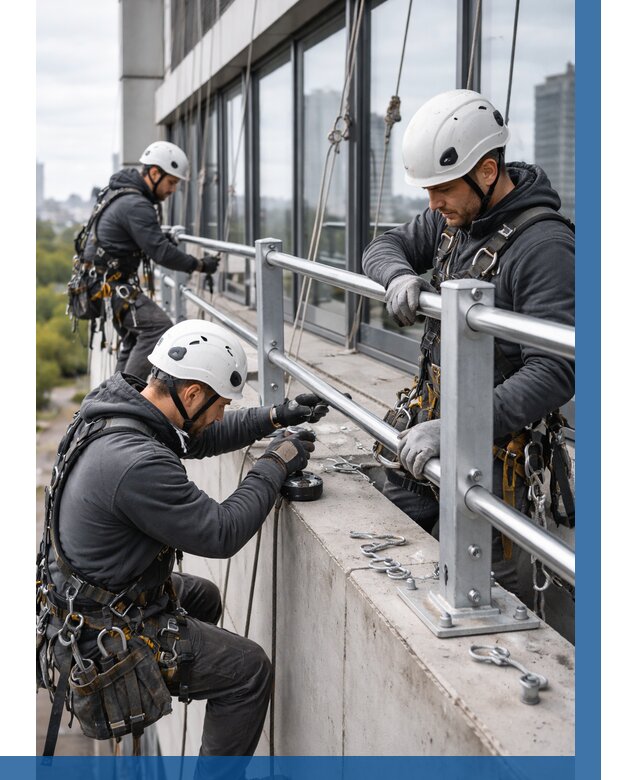 Монтаж ограждений на высоте в Малоярославце, от 1241 р. | ВЫСОТНИК-Млр