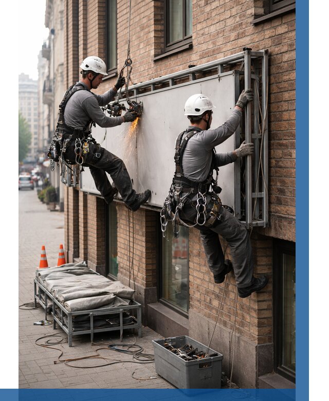 Демонтаж рекламной вывески в Малоярославце от 6722 р. | ВЫСОТНИК-Млр