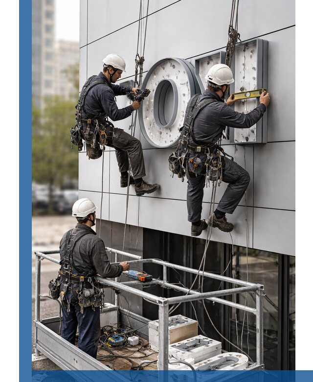 Профессиональный монтаж световых букв в Малоярославце под ключ