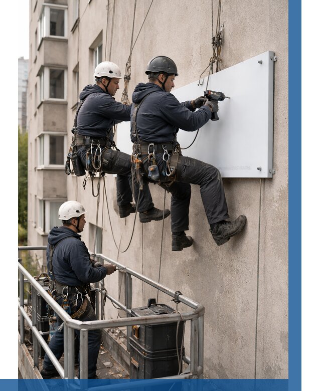 Монтаж табличек и указателей в Малоярославце от 3620 р. | ВЫСОТНИК-Млр