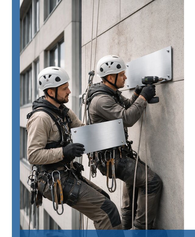 Монтаж табличек и указателей в Малоярославце для зданий и сооружений