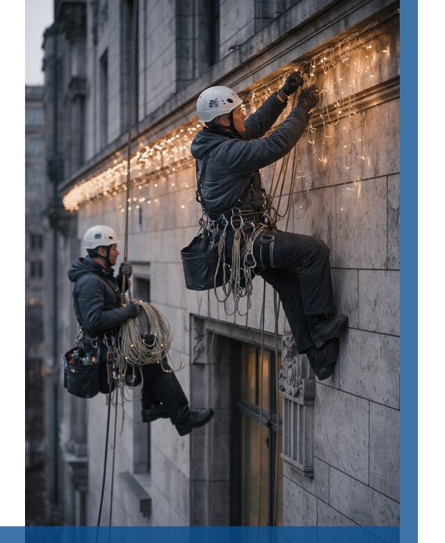 Монтаж новогодней иллюминации в Малоярославце от 8791 р. | ВЫСОТНИК-Млр