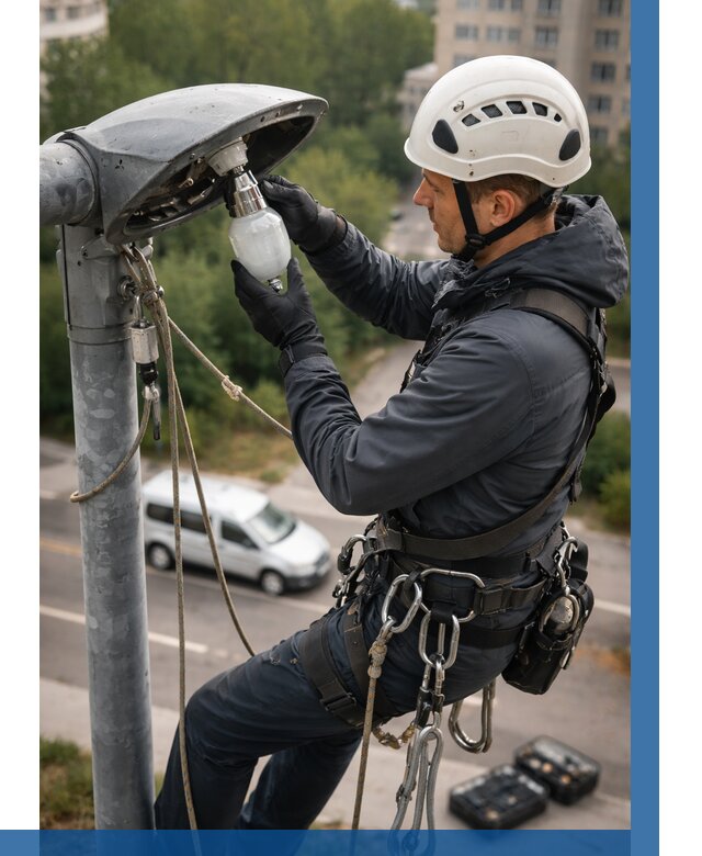 Замена ламп на высоте в Малоярославце от 2586 р. | ВЫСОТНИК-Млр