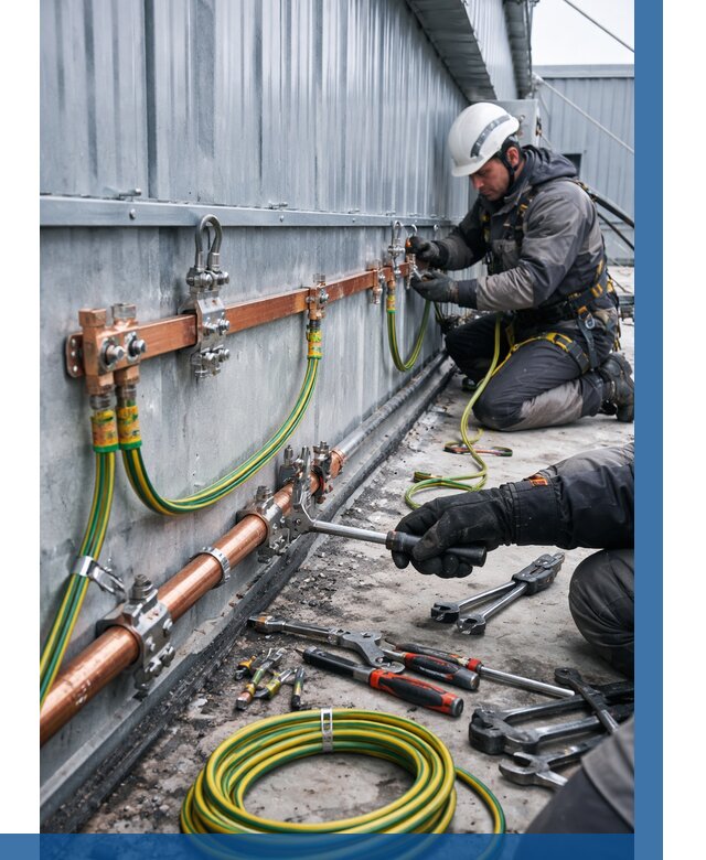 Монтаж заземления здания в Малоярославце от 25855 р. | ВЫСОТНИК-Млр