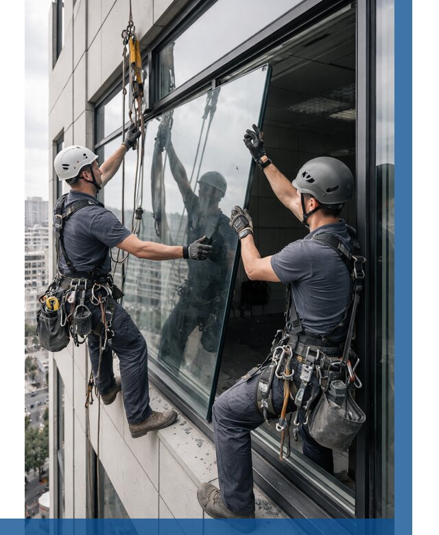 Замена стеклопакетов на высоте в Малоярославце от 5688 р. | ВЫСОТНИК-Млр