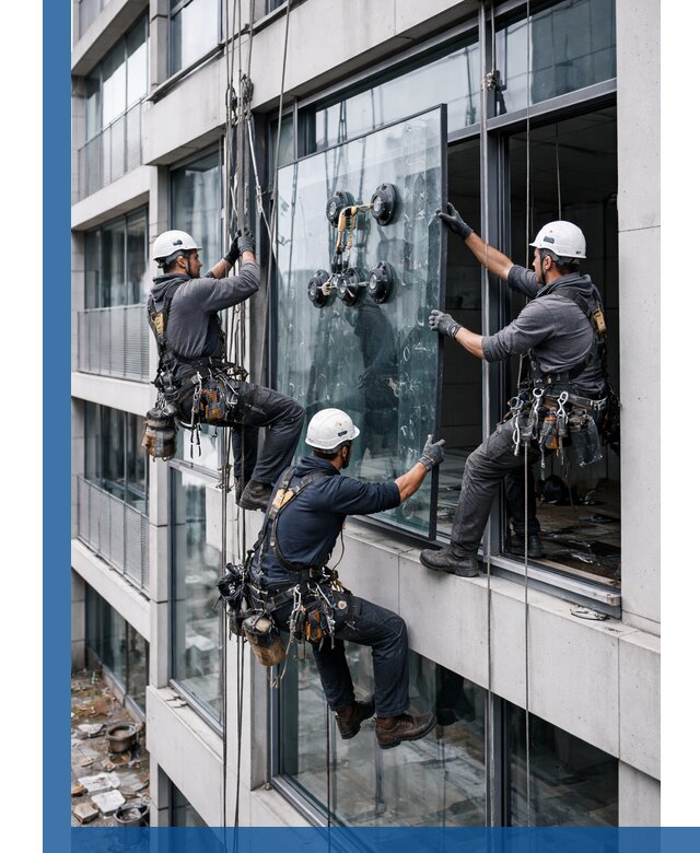 Фасадное остекление и монтаж витражей зданий в Малоярославце под ключ