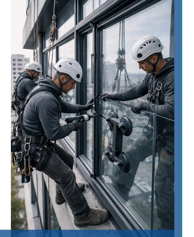 Витражное остекление зданий в Малоярославце от 3620 р. | ВЫСОТНИК-Млр