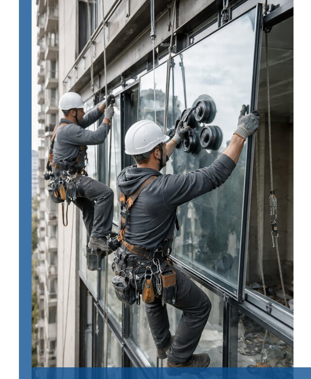 Витражное остекление фасадов и лоджий в Малоярославце под ключ