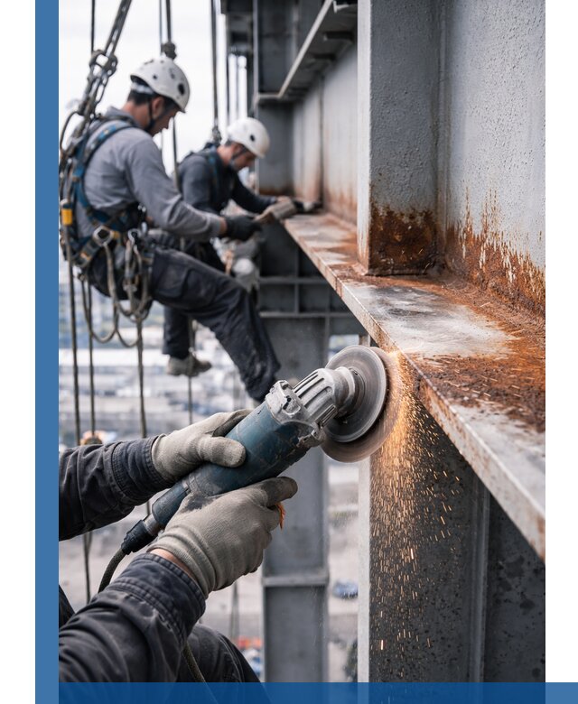 Зачистка металла от ржавчины и подготовка поверхностей в Малоярославце